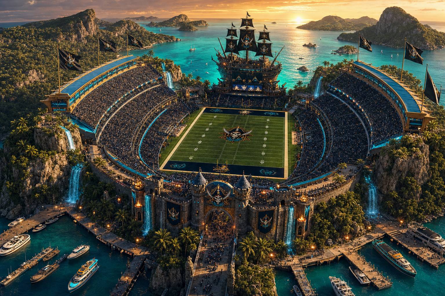 Black Flag Lagoon, home stadium of Rookies of the Caribbean